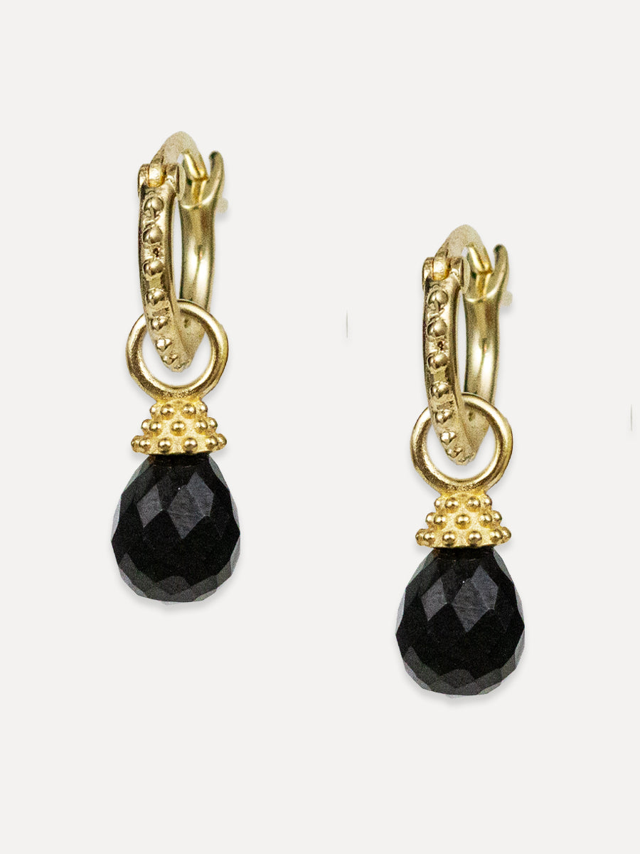 Lincoln Huggies & Charms - black spinel