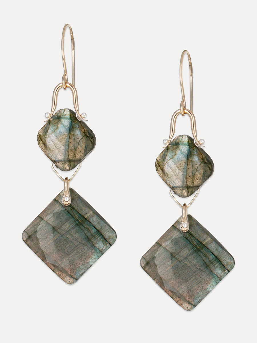 Mosaic Earrings - cushion