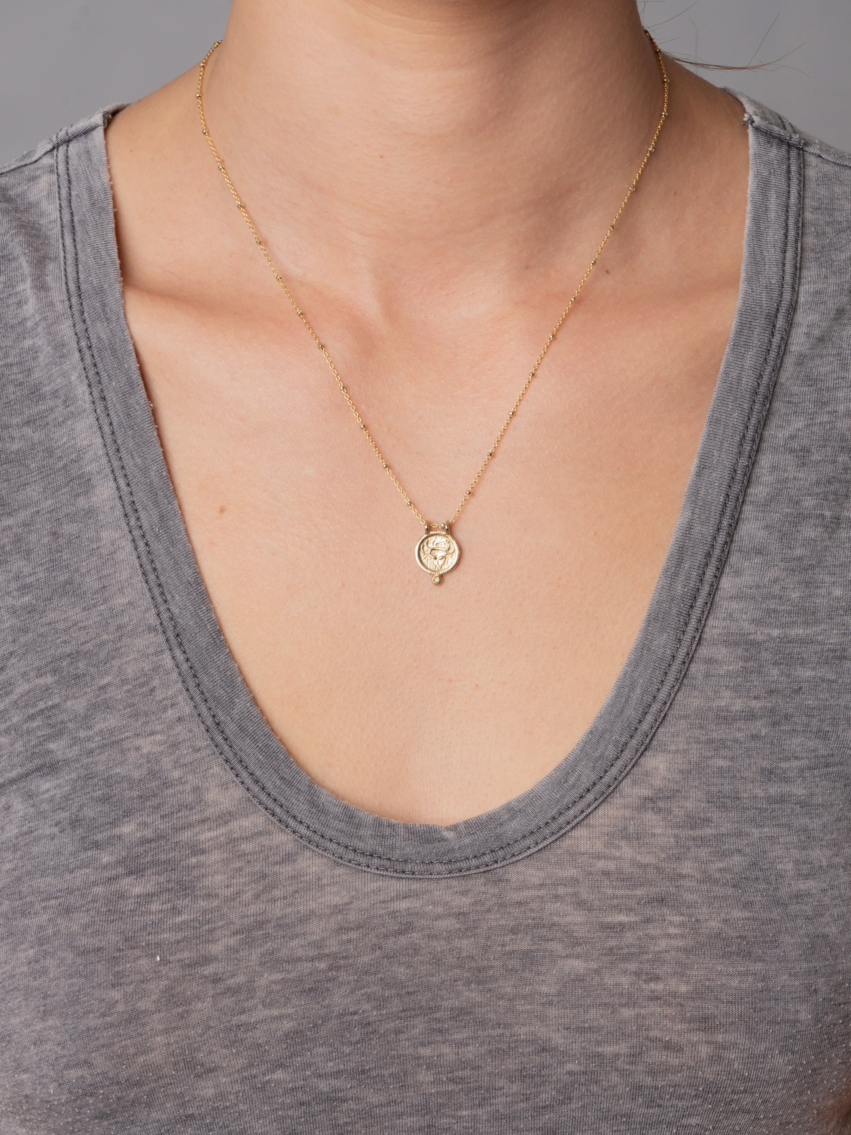 Taurus Zodiac Necklace