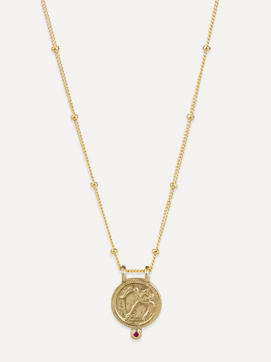 Zodiac Necklace - sagittarius "adventurous & open-minded"