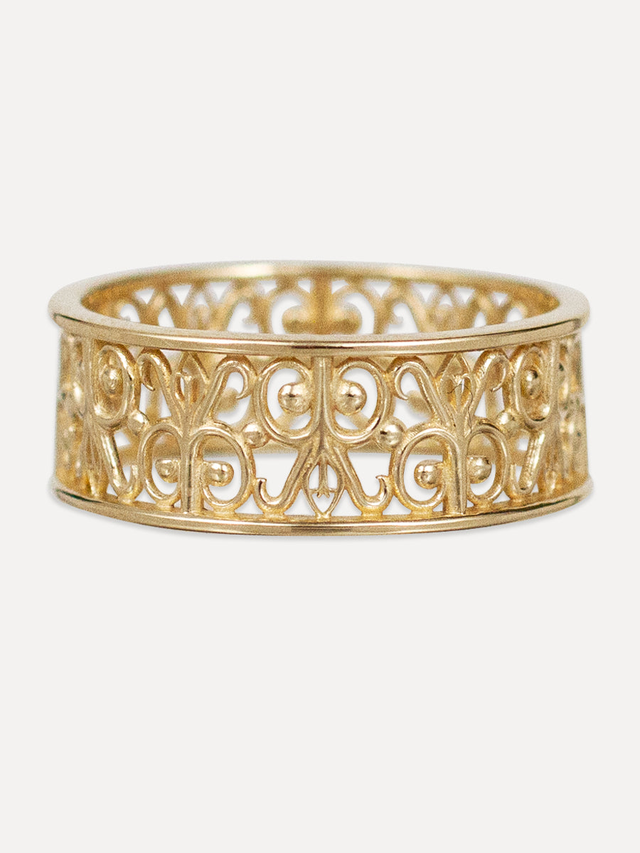 14K Venetian Lace Cigar Band