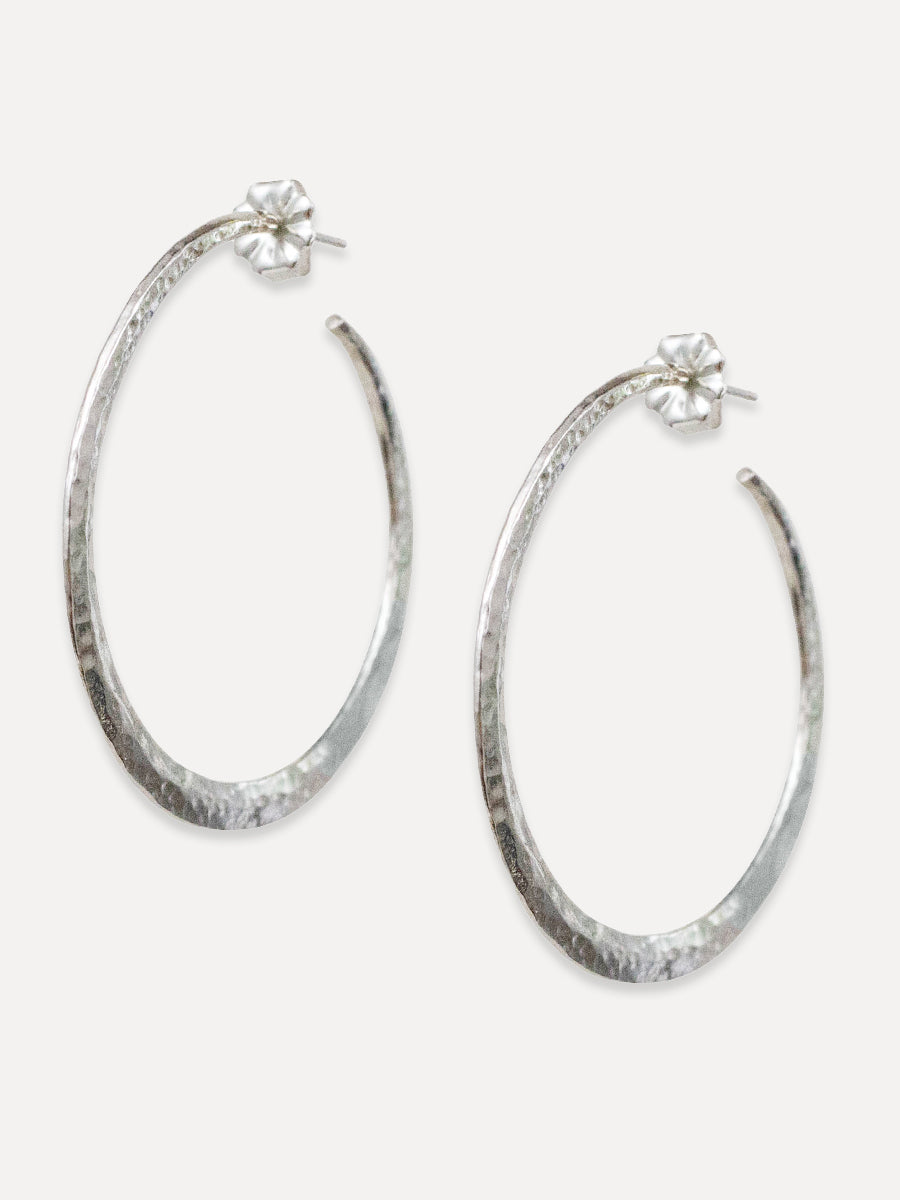 Amaya Hammered Hoops