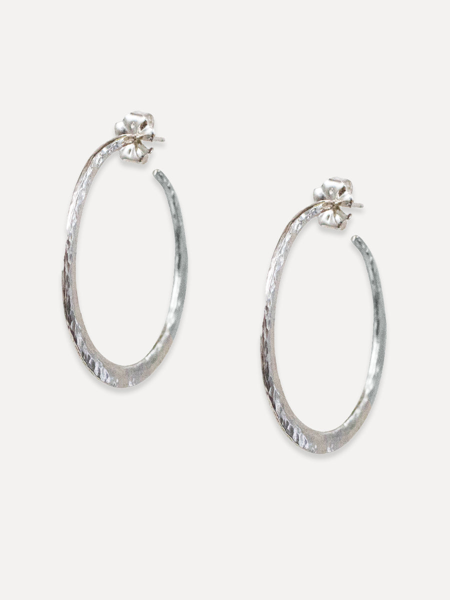 Amaya Hammered Hoops