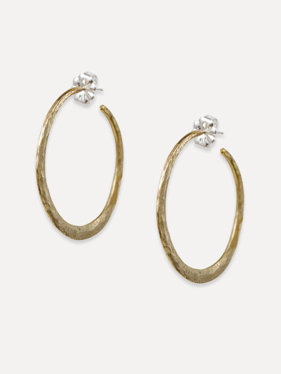 Amaya Hammered Hoops