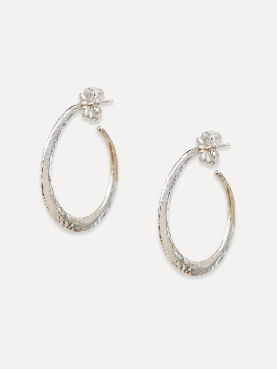 Amaya Hammered Hoops