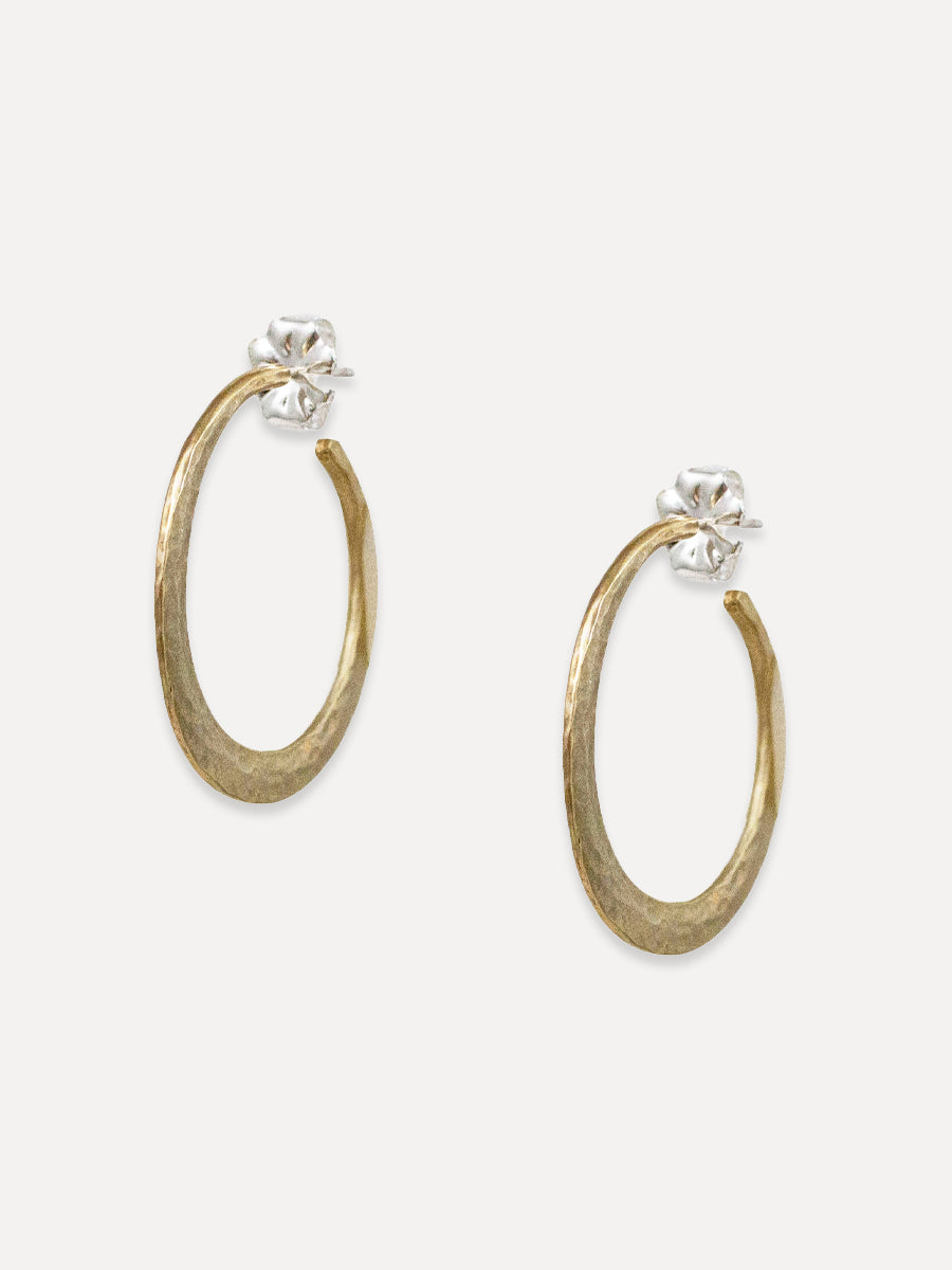 Amaya Hammered Hoops