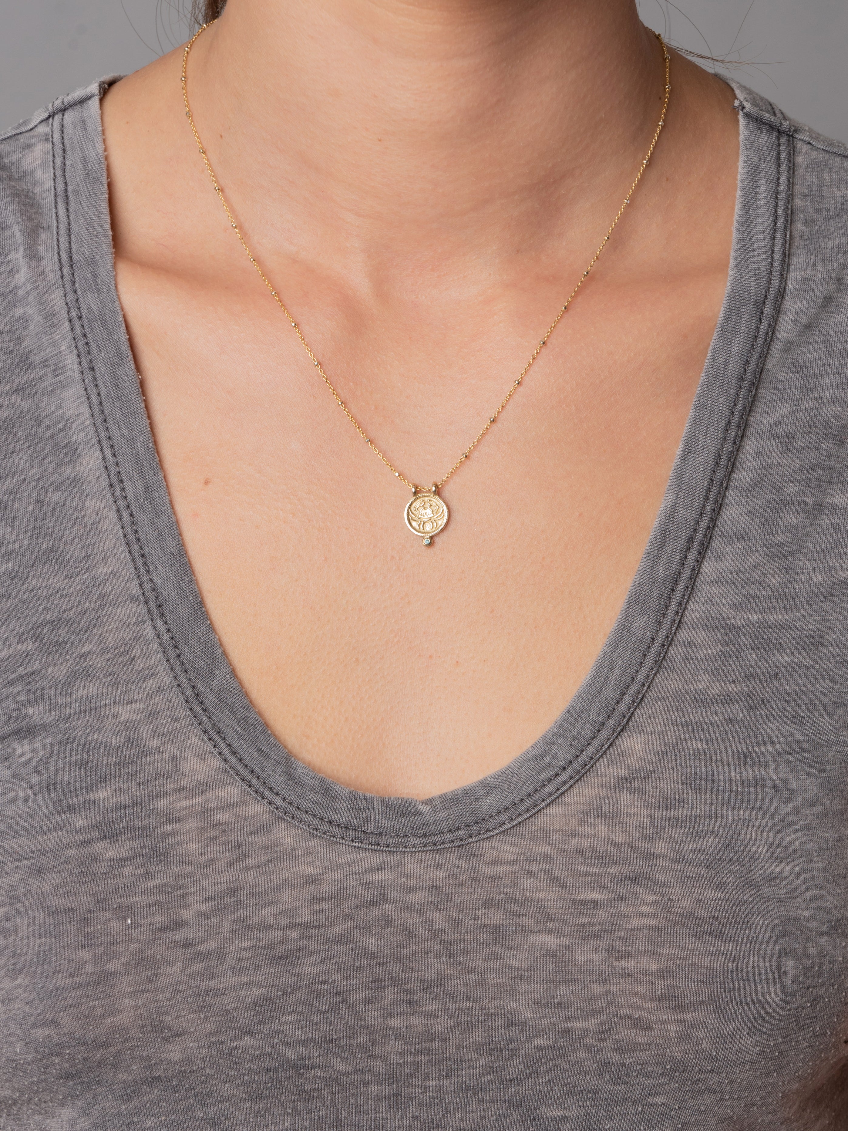 Zodiac Necklace - cancer "nurturing & serene"