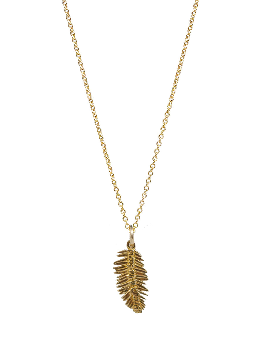 Redwood Leaf Necklace "strength in the sacred"