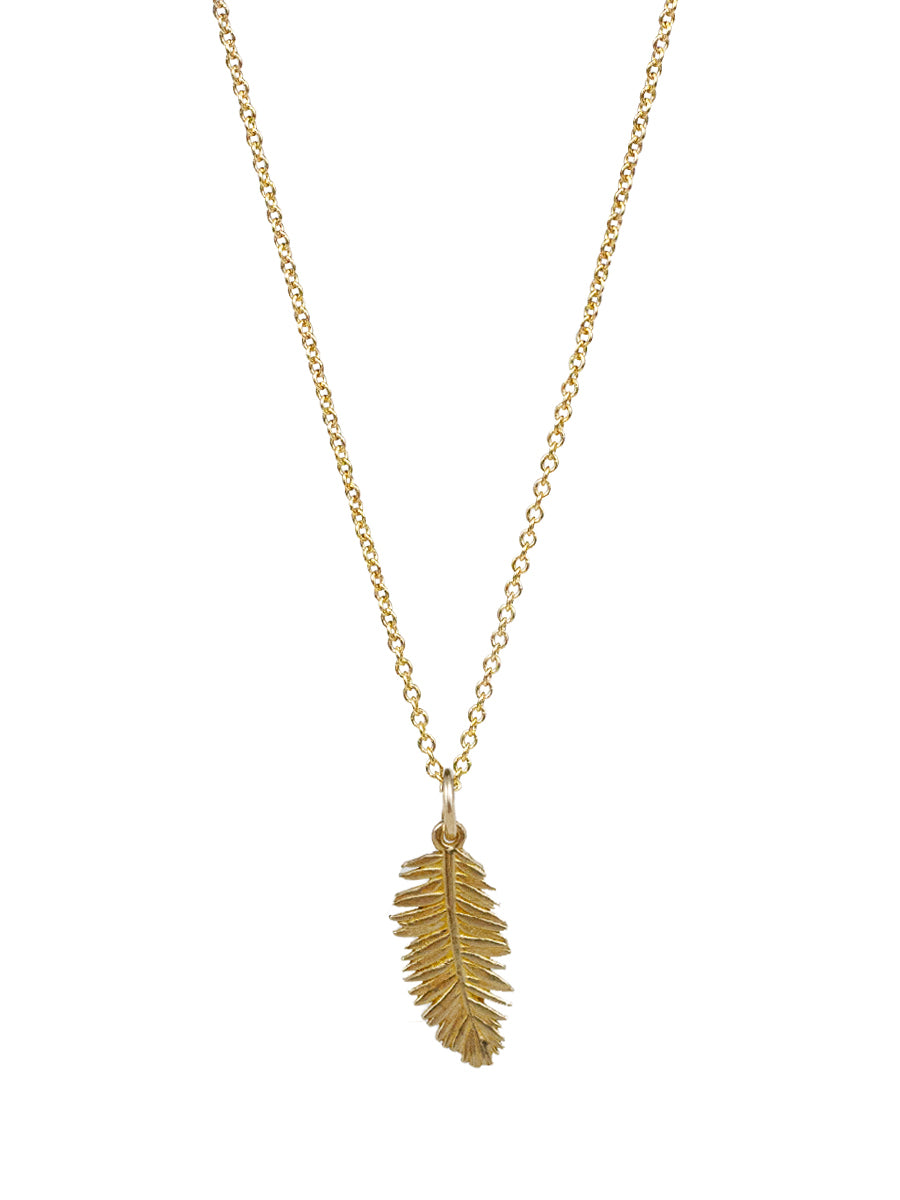 Redwood Leaf Necklace "strength in the sacred"