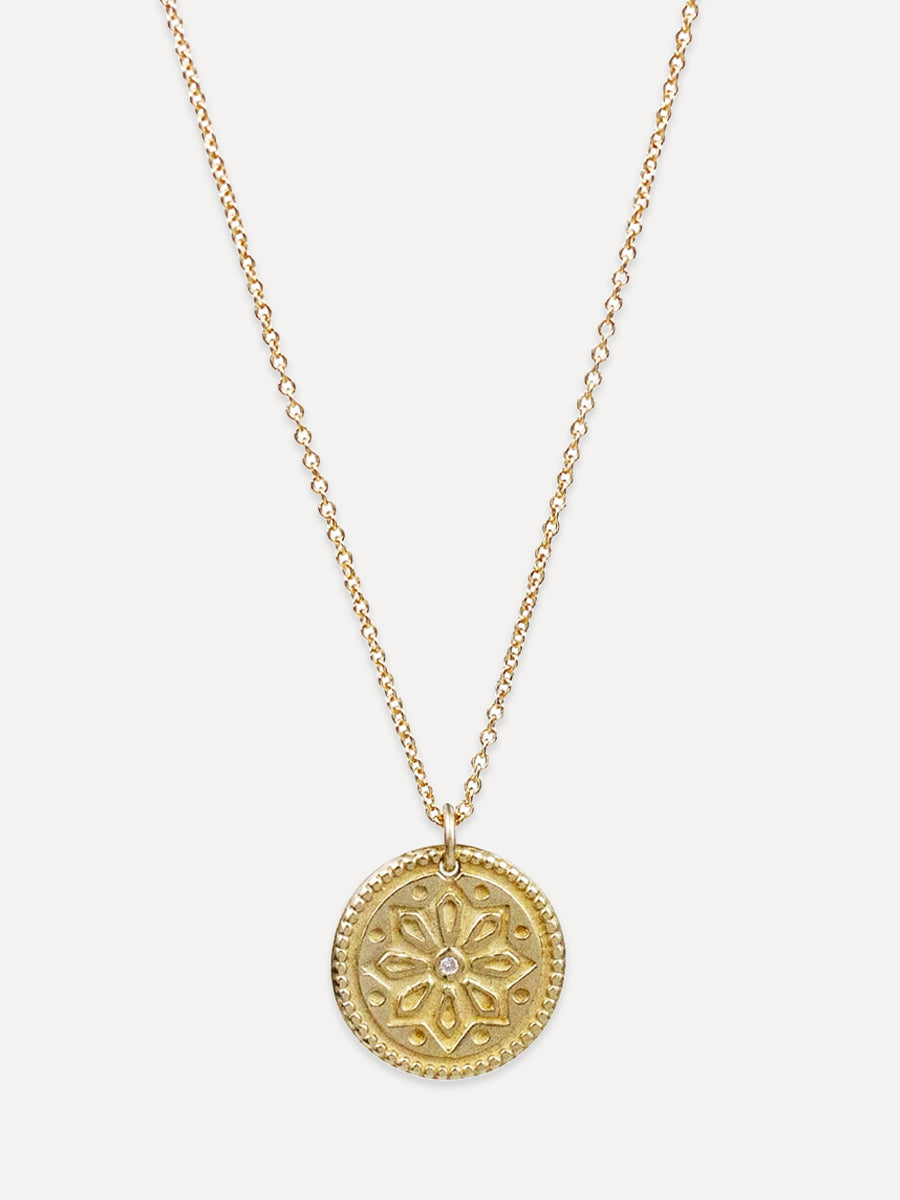 Sun Lotus Necklace - small