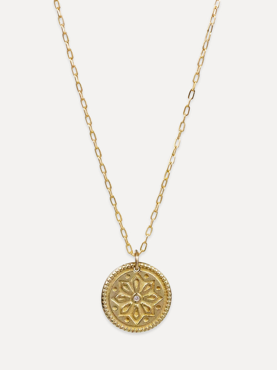 Sun Lotus Necklace - small