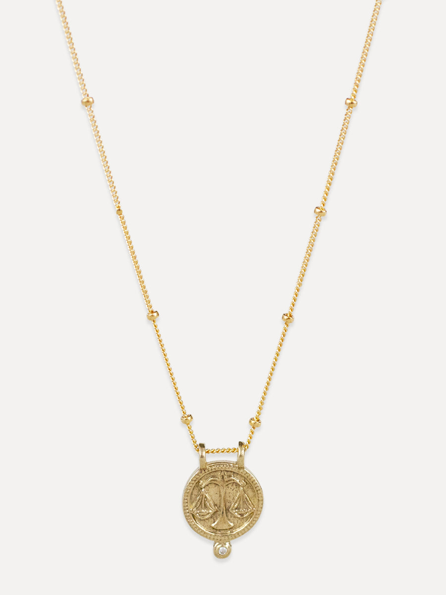 Zodiac Necklace - libra "balanced & poised"