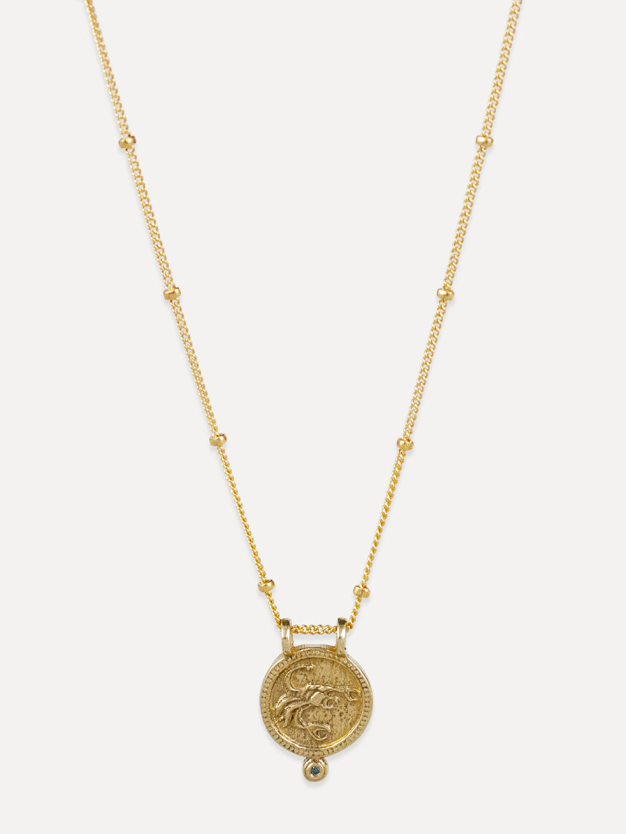 Zodiac Necklace - scorpio "mysterious & passionate"