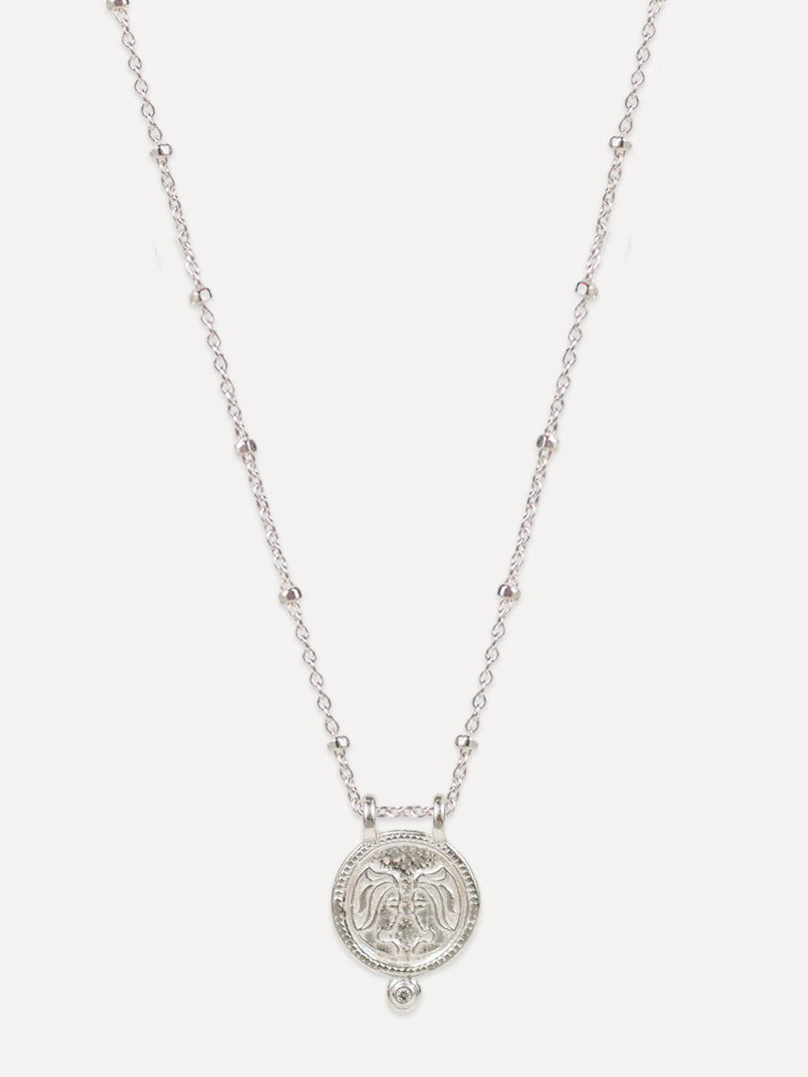 Zodiac Necklace - gemini "friendly & intelligent"