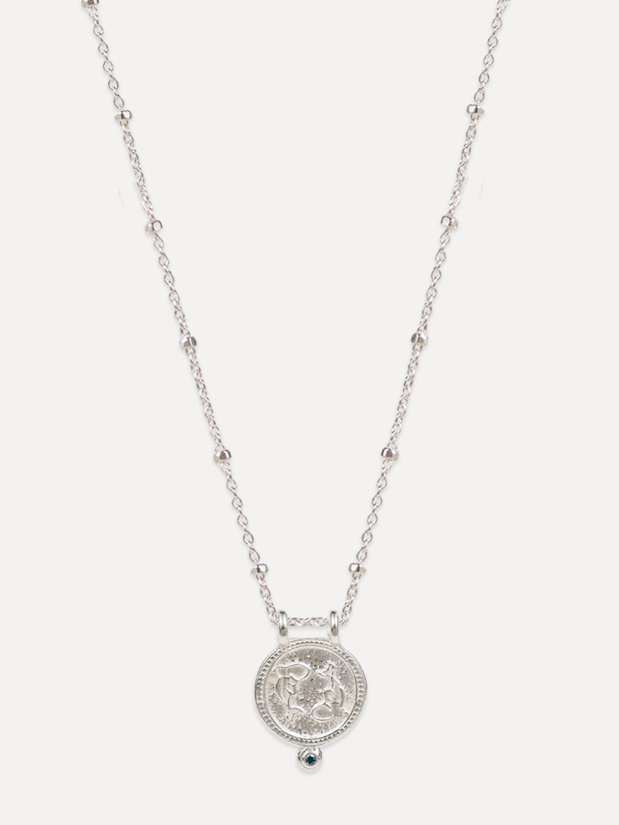 Zodiac Necklace - pisces "intuitive & selfless"