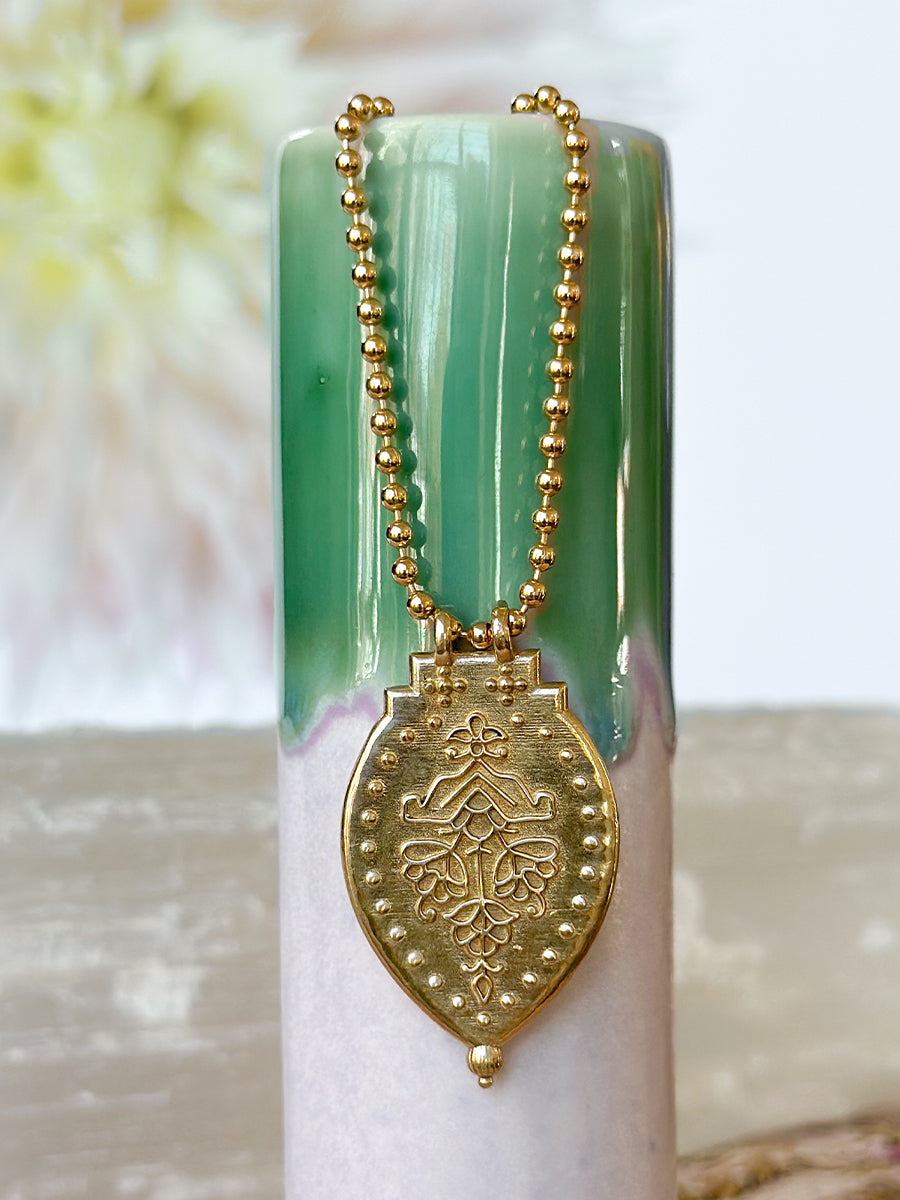 Laxmi Shield Necklace