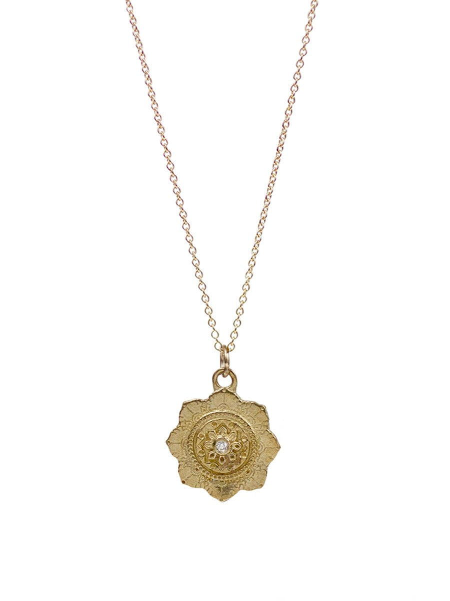 14K Chakra Necklace - small "spiritual alignment"