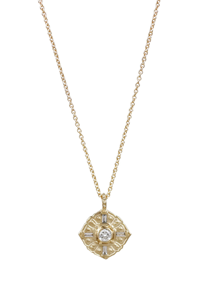 14K Diamond Flora Necklace