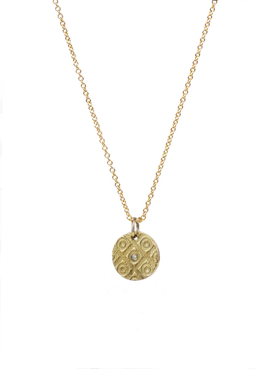 14K Diamond Morocco Necklace - small