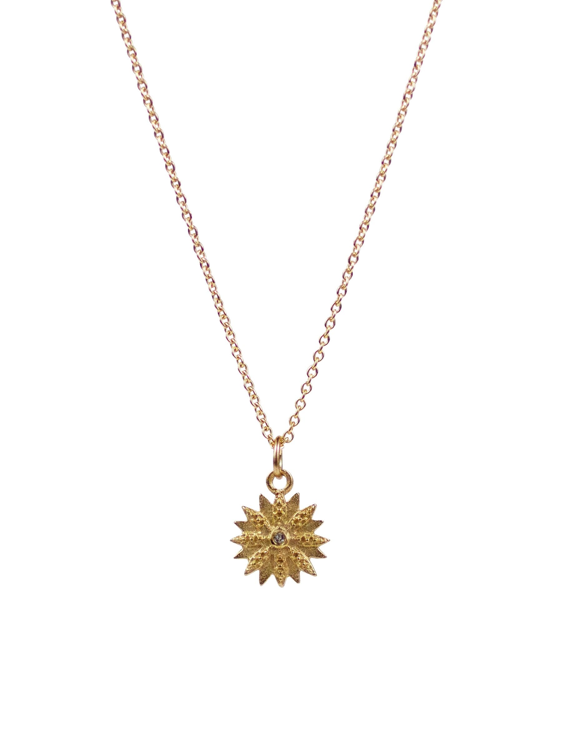 14K Diamond Narcissa Necklace - small