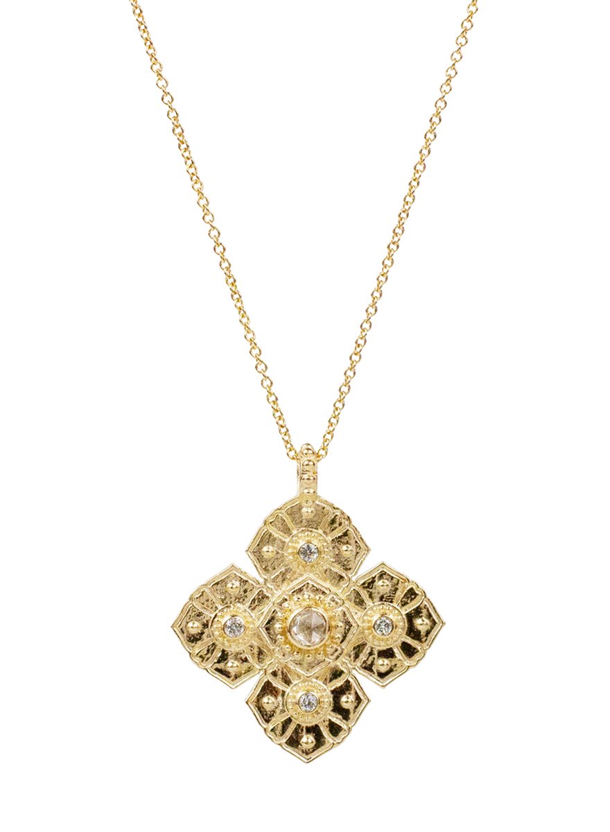 14K Diamond Primrose Necklace